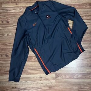 Nike Men’s Virginia cavilers  Navy Windbreaker with Orange Accents